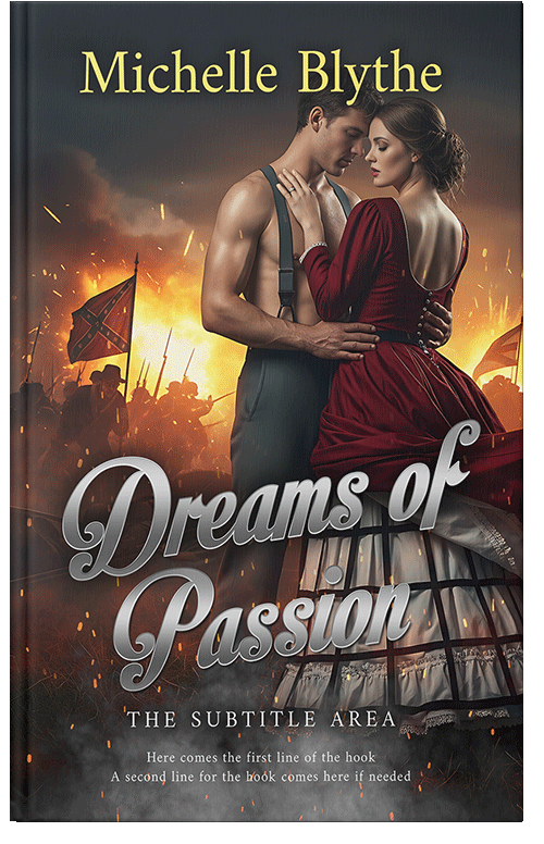 Front view of Premade Romance Book Cover - Cocoa Brown