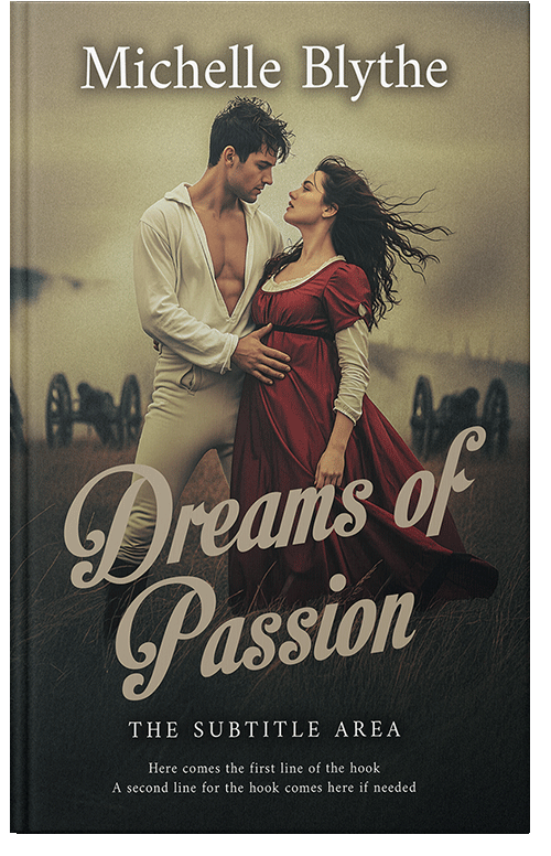 Front view of Dune #35156 - Premade Romance Book Cover