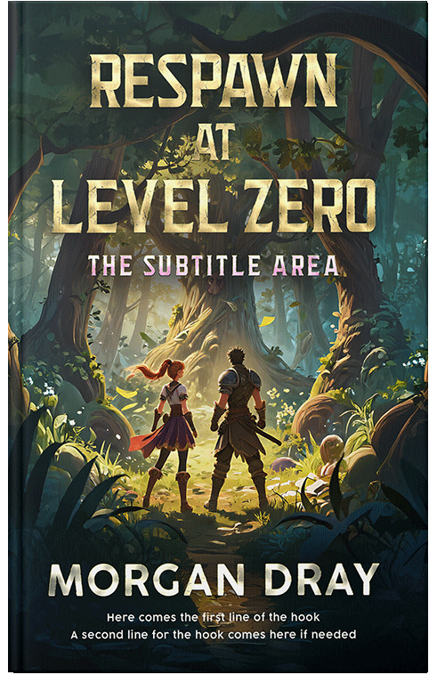 Front view of Premade Fantasy Book Cover - Heavy Metal