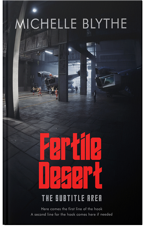 Front view of Premade Action & Adventure Book Cover - Woodsmoke