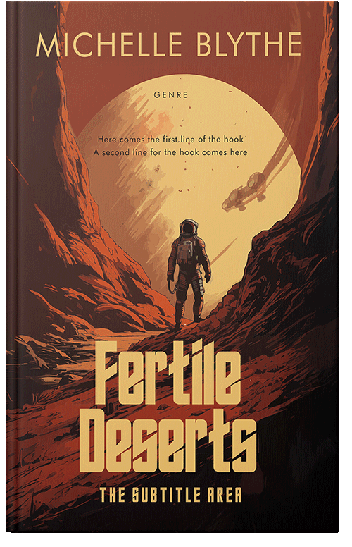 Front view of Premade Science Fiction Book Cover - Coffee Bean