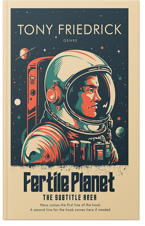 Front view of Te Papa Green #35222 - Premade Science Fiction Book Cover