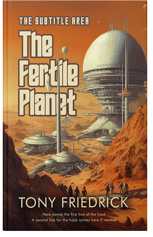 Front view of Brown Rust #35225 - Premade Science Fiction Book Cover