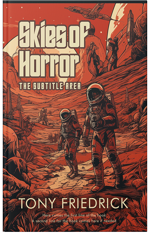 Front view of Burnt Umber #35226 - Premade Science Fiction Book Cover