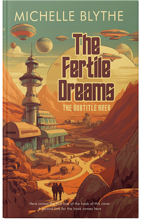 Front view of Nutmeg #35228 - Premade Science Fiction Book Cover