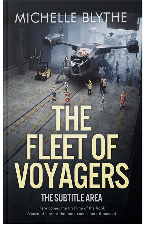 Front view of Shark #35235 - Premade Science Fiction Book Cover