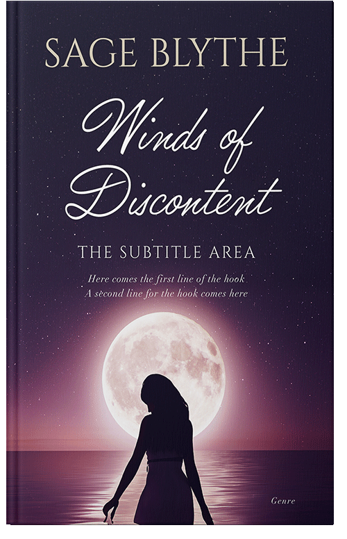 Front view of Clam Shell #35284 - Premade Romance Book Cover