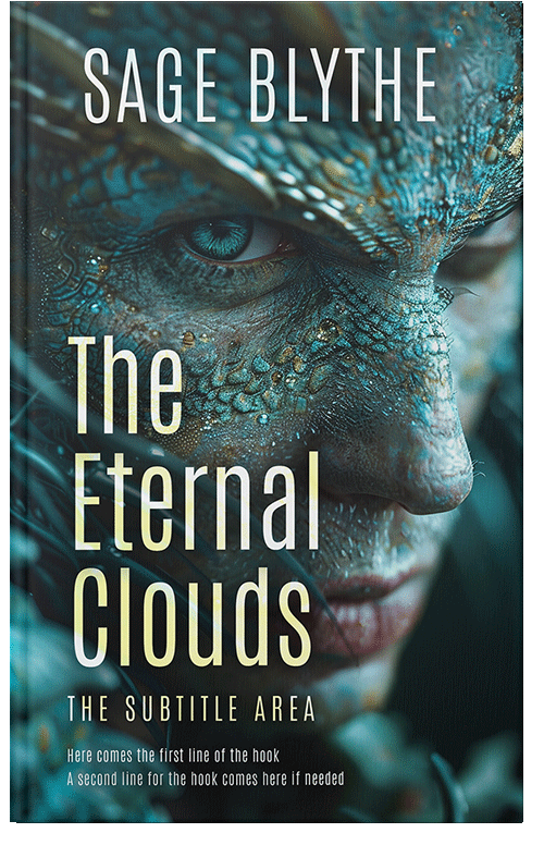 Front view of Premade Fantasy Book Cover - Timber Green