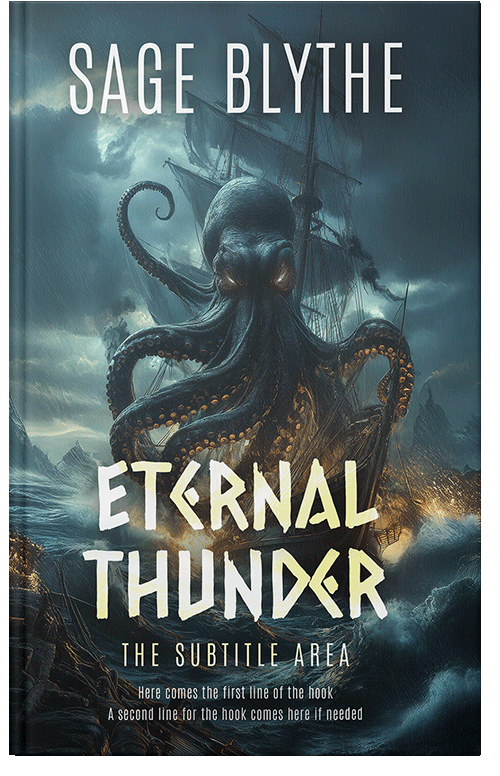 Front view of Premade Fantasy Book Cover - Outer Space