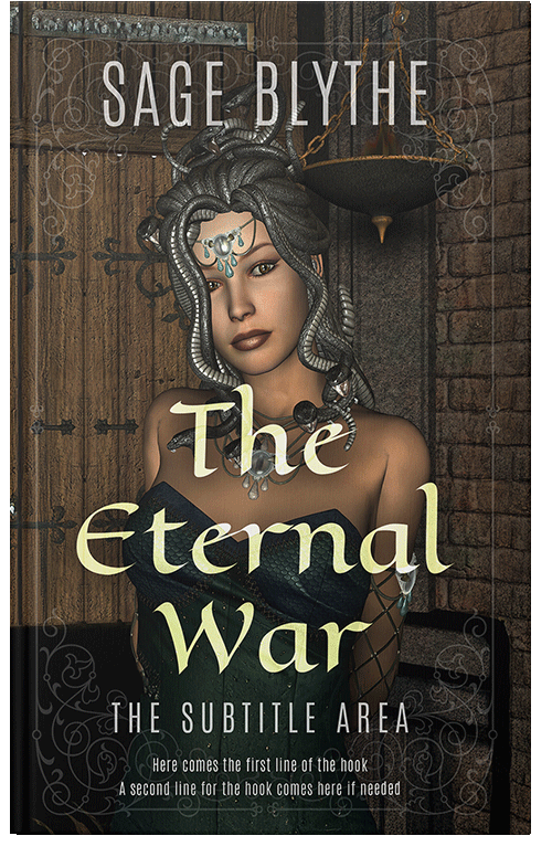 Front view of Zeus #35297 - Premade Fantasy Book Cover