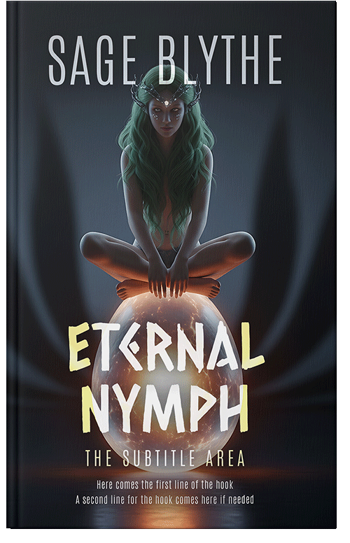 Front view of Shark #35311 - Premade Fantasy Book Cover