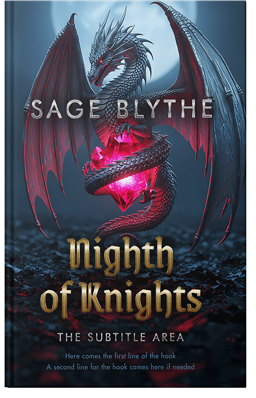 Front view of Charade #35317 - Premade Fantasy Book Cover