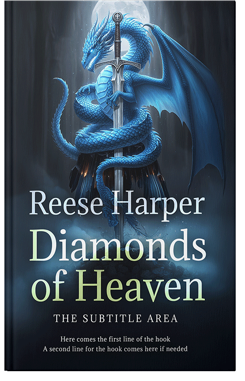 Front view of Big Stone #35330 - Premade Fantasy Book Cover