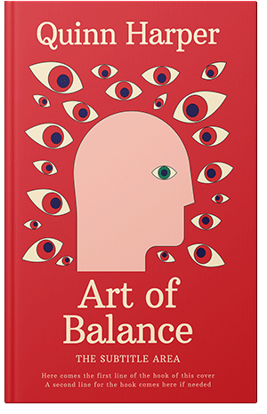 Pre Made Book Cover Alizarin Crimson