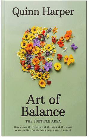 Pre Made Book Cover Coriander