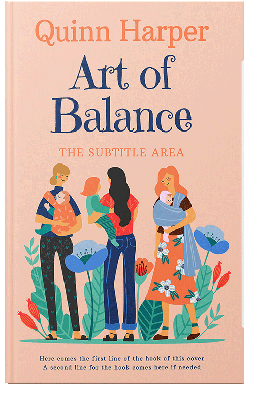 Front view of Premade Chick Lit Book Cover - Wheat