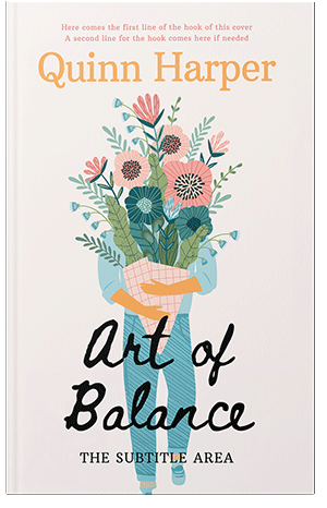 Pre Made Book Cover White Linen