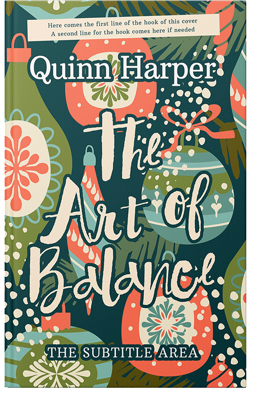 Front view of Premade Chick Lit Book Cover - Apricot Peach