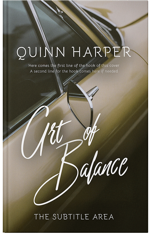 Front view of Premade Abstract Book Cover - Eternity