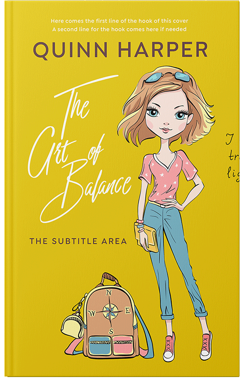 Front view of Premade Teen & Young Adult Book Cover - Corn