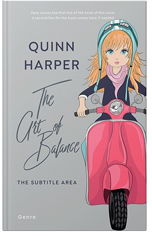 Pre Made Book Cover Pink Swan