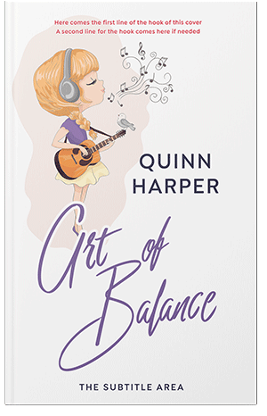 Premade Book Cover White Linen