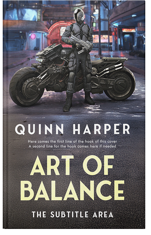 Front view of Ship Gray #35477 - Premade Science Fiction Book Cover