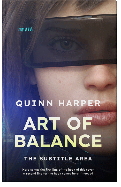 Front view of Vanilla #35479 - Premade Science Fiction Book Cover