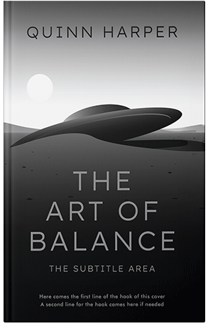 Pre Made Book Cover Silver Sand