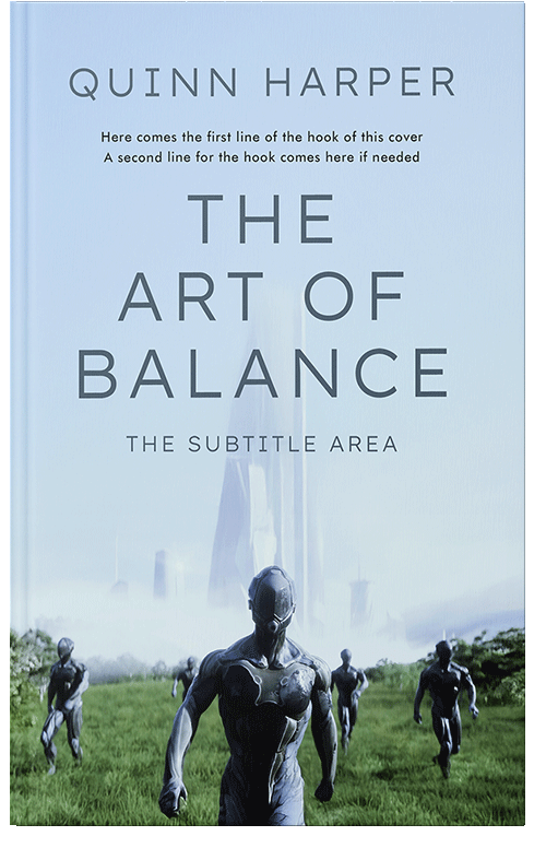 Front view of Tropical Blue #35484 - Premade Science Fiction Book Cover