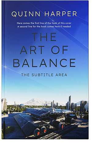 Pre Made Book Cover Cerulean Blue