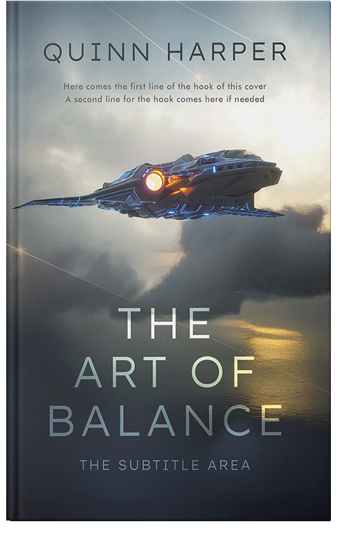 Front view of Mako #35487 - Premade Science Fiction Book Cover