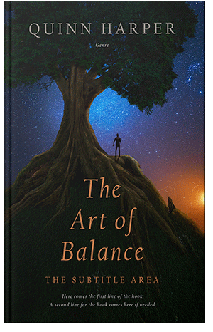 Pre Made Book Cover Black