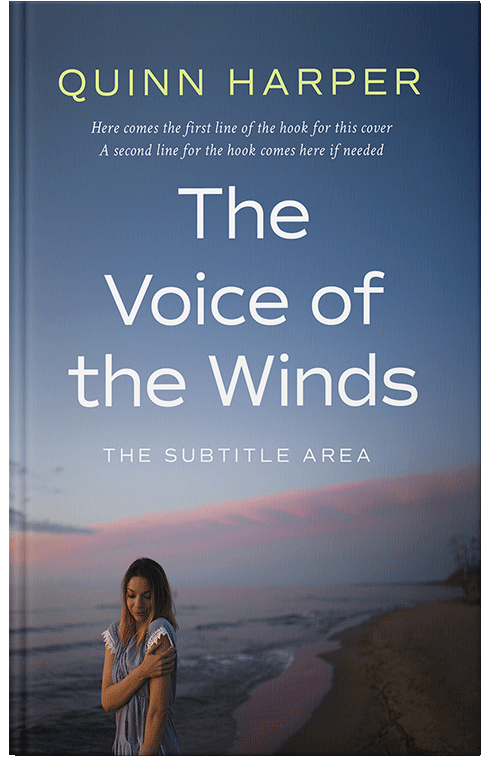 Front view of Premade Romance Book Cover - Blue Bayoux