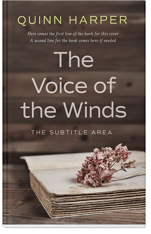 Front view of English Walnut #35565 - Premade Literary Fiction Book Cover