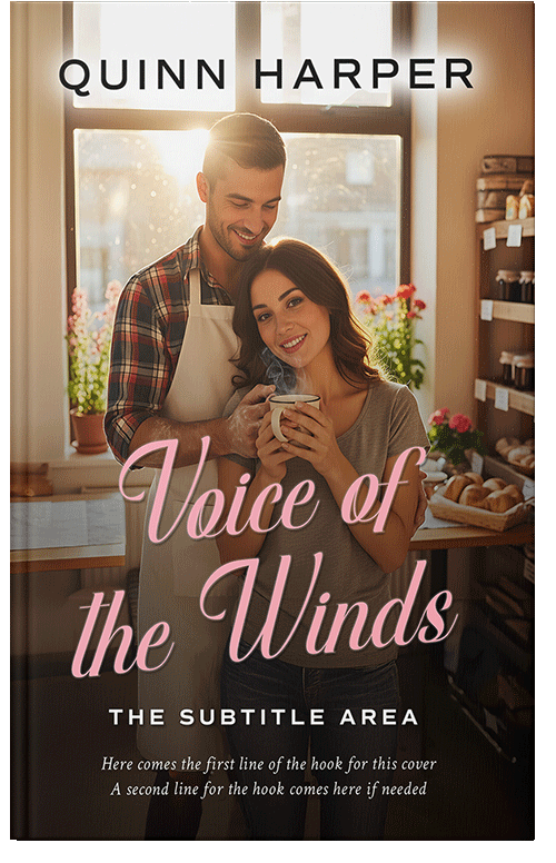 Front view of Premade Romance Book Cover - Black Marlin