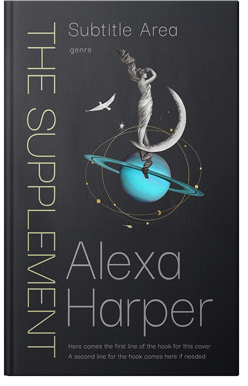 Front view of Shark #35614 - Premade Surreal Book Cover