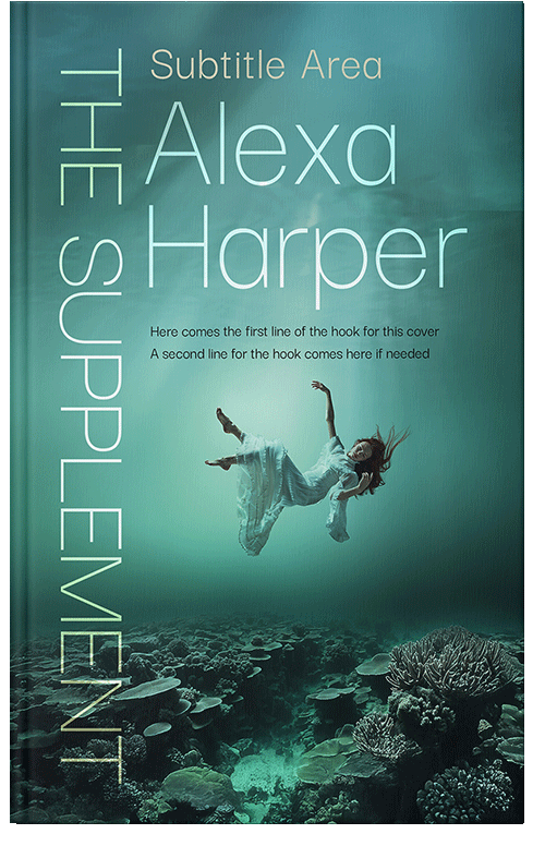 Front view of Viridian #35615 - Premade Surreal Book Cover