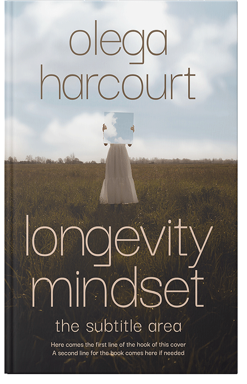 Front view of Taupe #35638 - Premade Surreal Book Cover