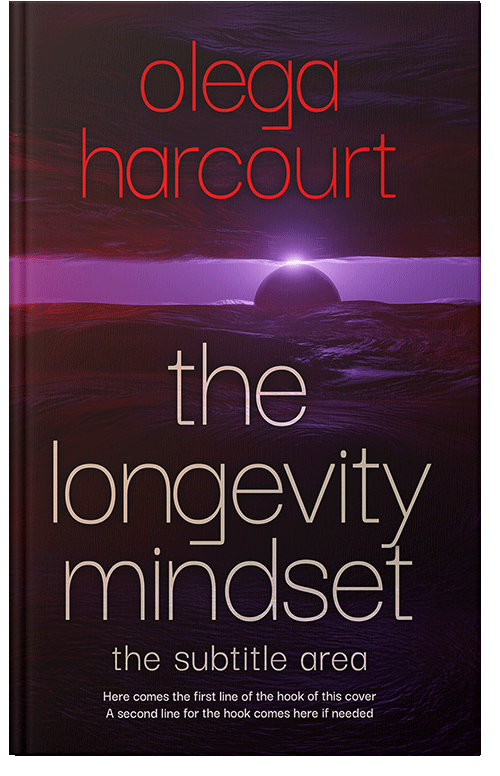 Front view of Aubergine #35646 - Premade Abstract Book Cover