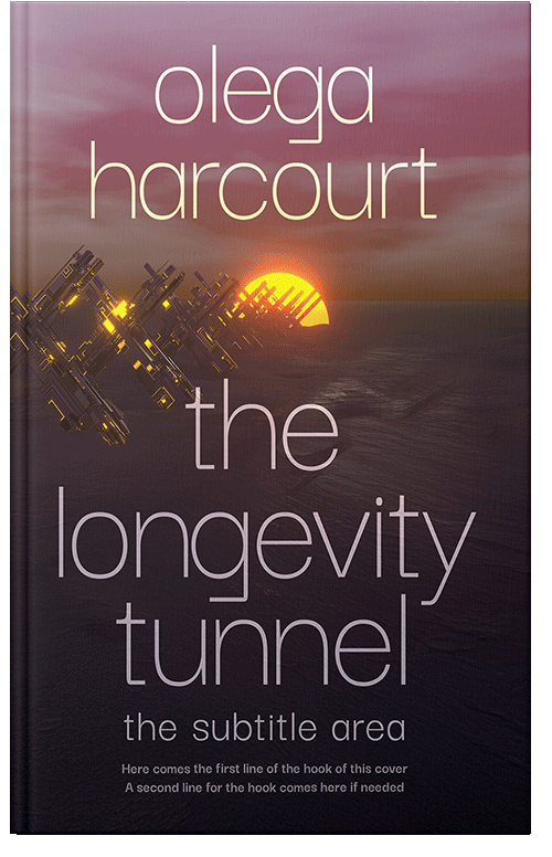 Front view of Cocoa Brown #35650 - Premade Surreal Book Cover