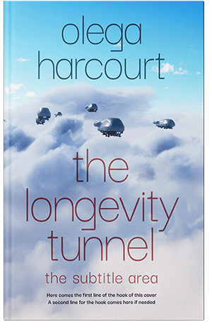 Pre Made Book Cover Periwinkle Gray