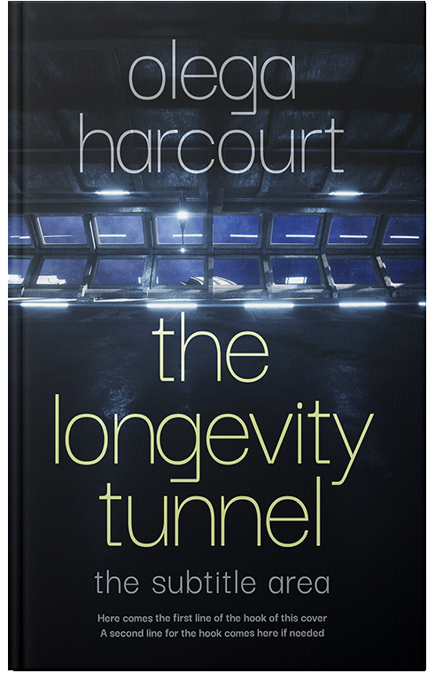 Front view of Ebony #35654 - Premade Science Fiction Book Cover