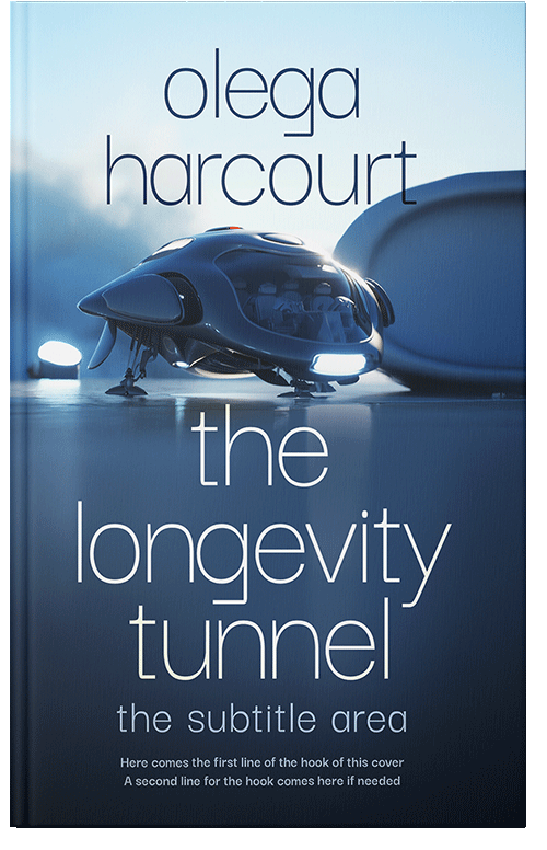 Front view of Premade Science Fiction Book Cover - San Juan