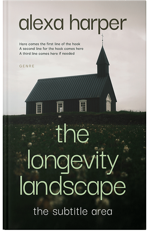 Front view of Hunter Green #35677 - Premade Religion & Spirituality Book Cover