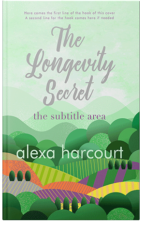 Pre Made Book Cover Sea Green