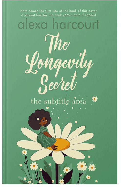 Front view of Premade Nature Book Cover - Aqua Forest