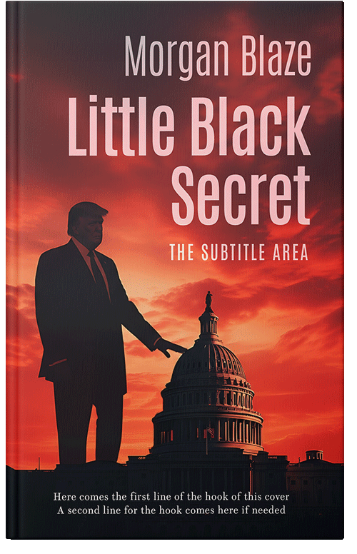 Front view of Premade Politics & Law & Society Book Cover - Burnt Sienna