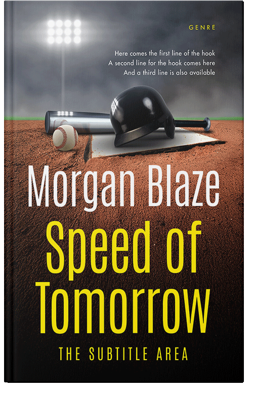 Front view of Thunder #35803 - Premade Sports & Fitness Book Cover | BookCoverZone*