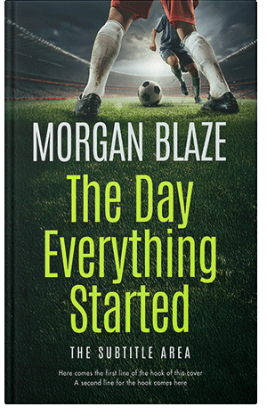 Pre Made Book Cover Yellow Green